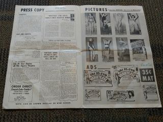 1950,  s IRVING KLAWS VARIETEASE PRESS KIT,  LILI ST CYR,  BETTY PAGE, 7