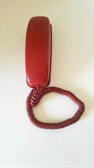 VINTAGE WESTERN ELECTRIC TRIMLINE PUSH - BUTTON RED PHONE (PHONE) 2