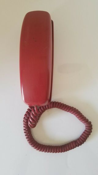VINTAGE WESTERN ELECTRIC TRIMLINE PUSH - BUTTON RED PHONE (PHONE) 6