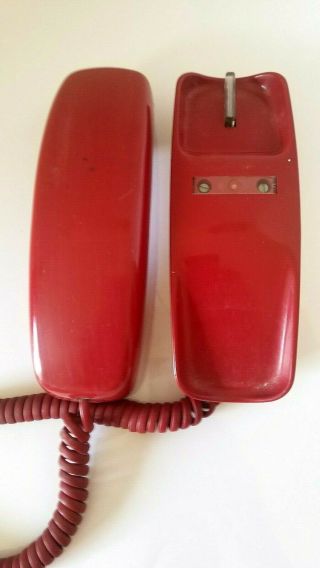 VINTAGE WESTERN ELECTRIC TRIMLINE PUSH - BUTTON RED PHONE (PHONE) 8