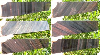 6 265mm Natural Obsidian Preforms Slabs Slab For Knapping Knife Arrowhead