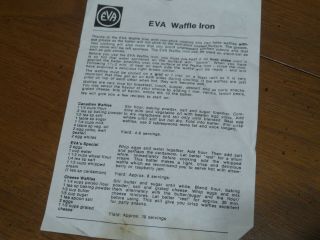 Vintage Waffle Iron Heart Shape Maker Nonstick Norway Primitive Farm 203752 CIB 4