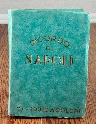 Vintage 1950s Naples Italy Souvenir Hand Tinted Photos Ephemera