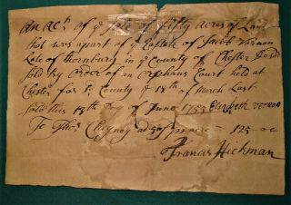 Colonial Pennsylvania - Act Of Property - 18 June 1755 - Document