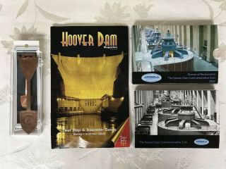 Hoover Dam 2004 Tour Guide Plus Reclamation Copper Coin (2003) & Spade (2002)