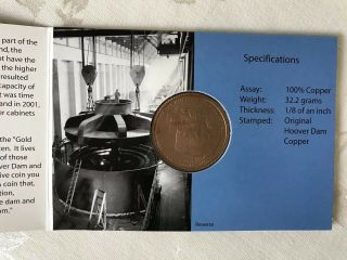 HOOVER DAM 2004 Tour Guide plus Reclamation Copper Coin (2003) & Spade (2002) 6