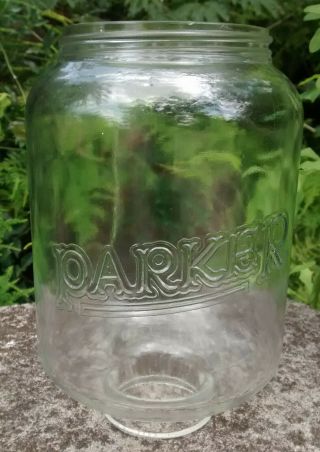 Antique Parker Coffee Grinder Glass Jar Only 1917