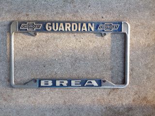 Guardian Chevrolet - Brea - California Dealer License Plate Frame