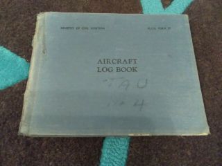 Aircraft Log Book Bwi Airways Vickers Viking Vp Tau Log 3 Very Rare