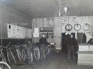 C.  1910 ' S PHOTO.  BIKE & INDIAN MOTORCYCLES SHOP,  ADVERTISEMENTS,  GREELEY COLORADO 3