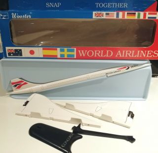 Wooster No.  47 1/250 Scale British Airways Concorde Plastic Model Airplane Avion
