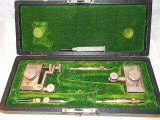 Vintage Keuffel & Esser (k&e) ?? Beam Compass Mechanical Drafting Tool Set