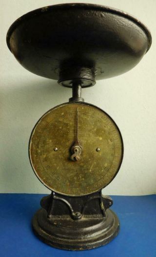 Huge Salters No50 Family Scale Kitchen Scales 1900s Weighs 28 Pounds