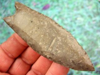 Fine 3 7/8 Inch Texas Clovis Point With Arrowheads Artifacts