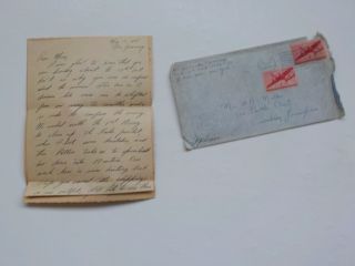 Wwii Letter 1945 General George Patton Took Us To Spearhead Drive Austria Ww2