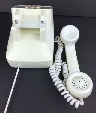 Vtg Desk Telephone Push Button Tan GTE Push Button 1976 Automatic Electric MI316 5