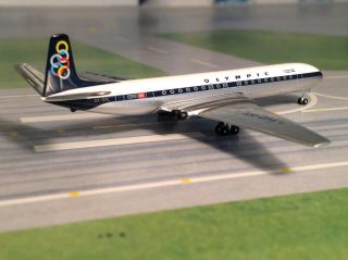 Olympic Airways Of Greece Dh - 106 Comet 4b Sx - Dal 1/400 Scale Model Aeroclassics
