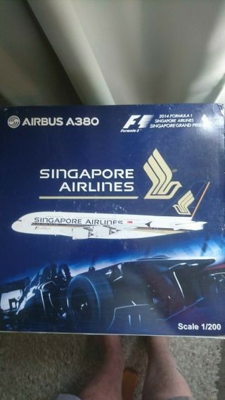 Jc Wings Singapore Airlines A380 - 800 Reg:9v - Sks 1:200