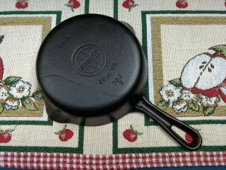 Griswold No.  4 Cast Iron Skillet,  Groove Handle,  Small Logo,  Restored