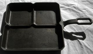 Vintage Griswold Cast Iron Colonial Breakfast Skillet 666