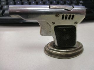 Vintage Gun Lighter On Stand Made In Occupied Japan