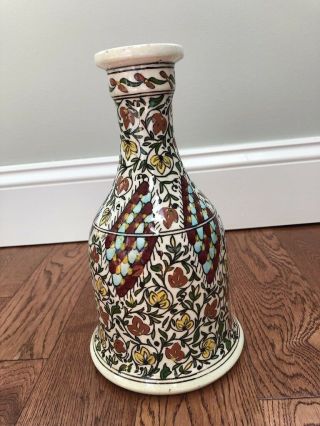 Vintage 1965 Turkish Ceramic Hookah Base Vase