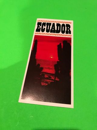 Ecuador Travel Brochure Vintage