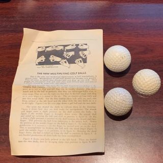 Vintage Ireland Magic Co.  Multiplying Golf Balls Magic Trick / Magician Shell