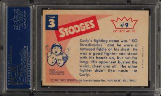 1959 Fleer The 3 Stooges SETBREAK You Told Me He Couldn ' t Punch 9 PSA 9 (PWCC) 2