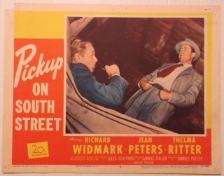 Pickup On South Street 1953 Lobby Card/poster Richard Widmark Richard Kiley