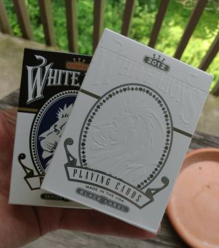 2 Decks Of David Blaine White Lions Playing Cards • Series A & Black Label