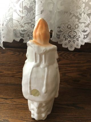 Rare Vintage Skull Head Blow Mold With Candle.  Halloween 2