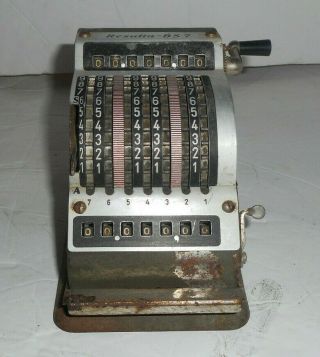 Antique German Desktop Mechanical Toothed - Wheel Calculator.  Resulta Bs7