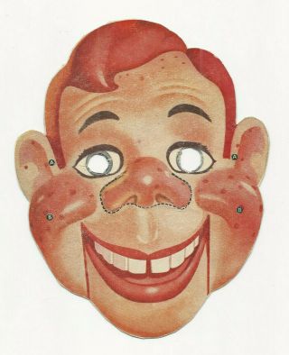 Neat Vintage Howdy Doody Paper Mask And How To Have Fun With Stuffed Toy