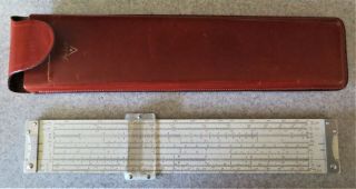 1960 Pickett & Eckel Model N 3 - T Power Log Slide Rule W/leather Case Made In Usa