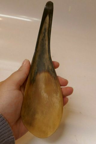 Antique Alaskan Eskimo / Inuit Steam Bent Spoon - 8 " Long