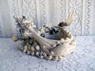 Chinese Carved Resin Dragon Bamboo Planter