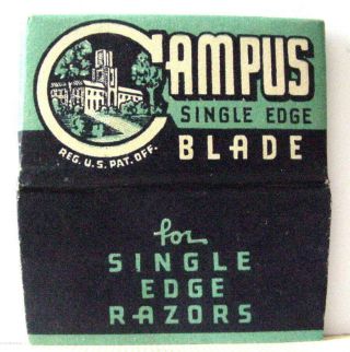 Vintage Very Rare Campus College.  Se Safety Razor Blade