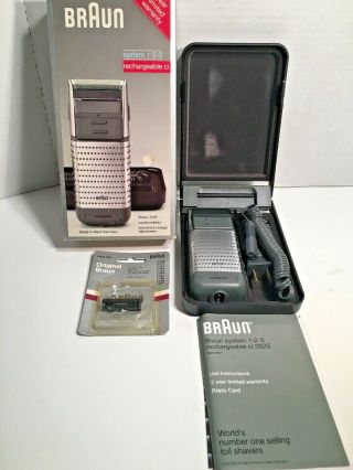 Braun Vintage Ci 3525 Rechargable Cordless Shaver Made In W.  Germany Nib
