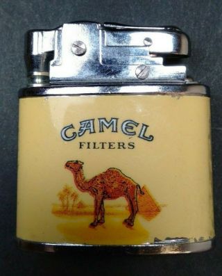 Vintage Continental Table Torch Camel Filters Famous Cigarettes Lighter