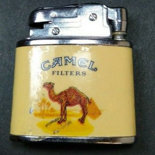 Vintage Continental Table Torch CAMEL FILTERS Famous Cigarettes Lighter 3