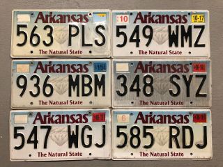 Arkansas License Plate The Natural State Diamond 