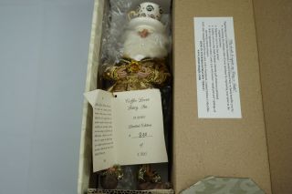 Mark Roberts " Coffee Lover Fairy " Fairy Doll Sm - Ornament 830/7500