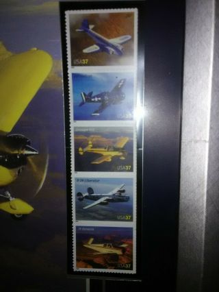 USPS Ercoupe American Advances in Aviation F6F Hellcat Picture & Stamps 2313338 6
