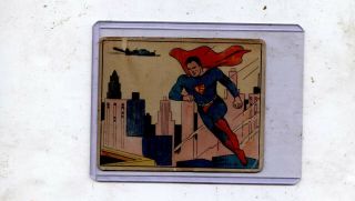 Superman 1940 Gum Inc Card Set 1 " Superman " Set Key