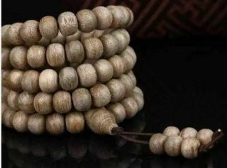 8.  6 Mm Agarwood Aquilaria Chenxiang Necklace Bracelet 108 Buddhist Pray Mala