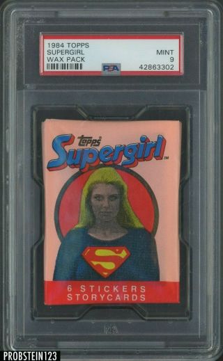 1984 Topps Supergirl Wax Pack Psa 9