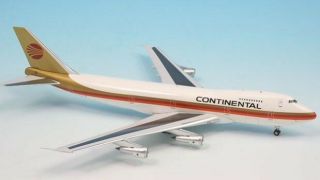 Inflight If742004 Continental Airlines Boeing 747 - 200 N609pe Diecast 1/200 Model