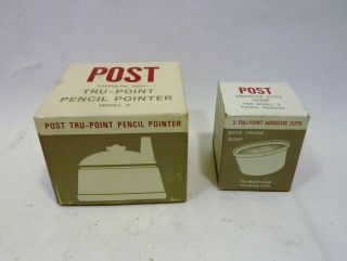 Post Tru Point Pencil Pointer Model D 3026 And Extra Abrasive Cup