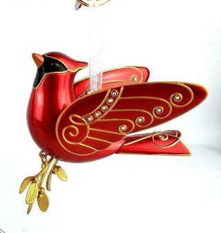 Hallmark Shiny Red Cardinal Bird Ornament 2015